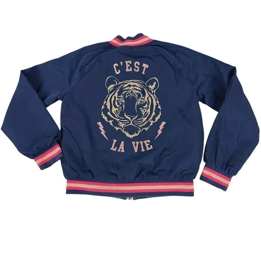 EPIC Threads Girls Small Lightweight Bomber Jacket Reversible